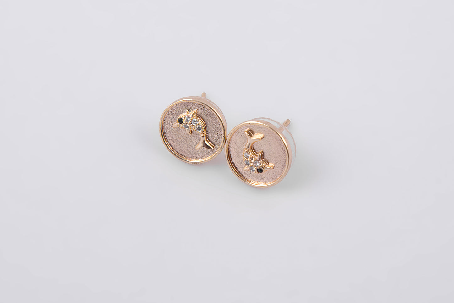 Fish stud earrings